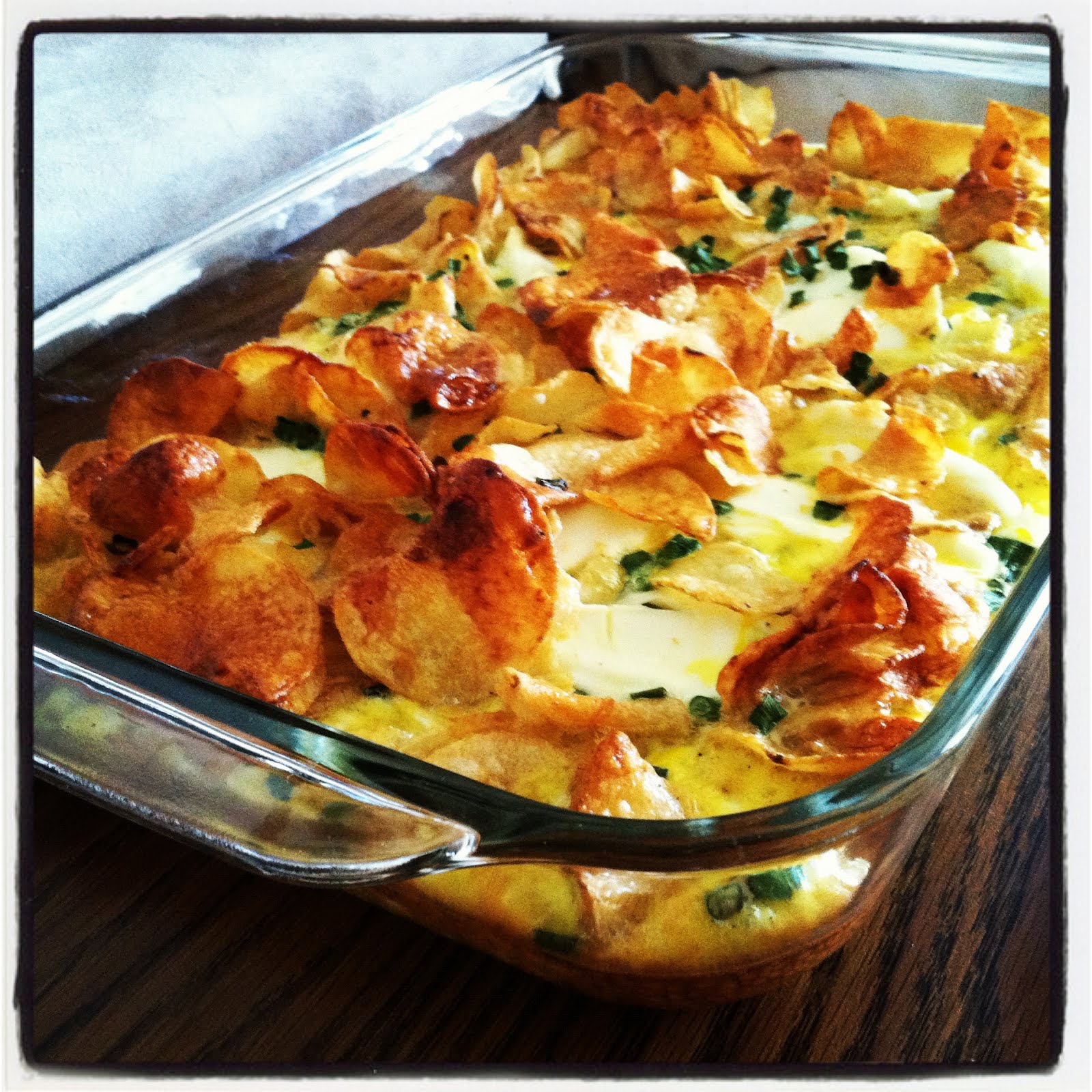 Thrifty DC Cook Potato Chip Egg Casserole