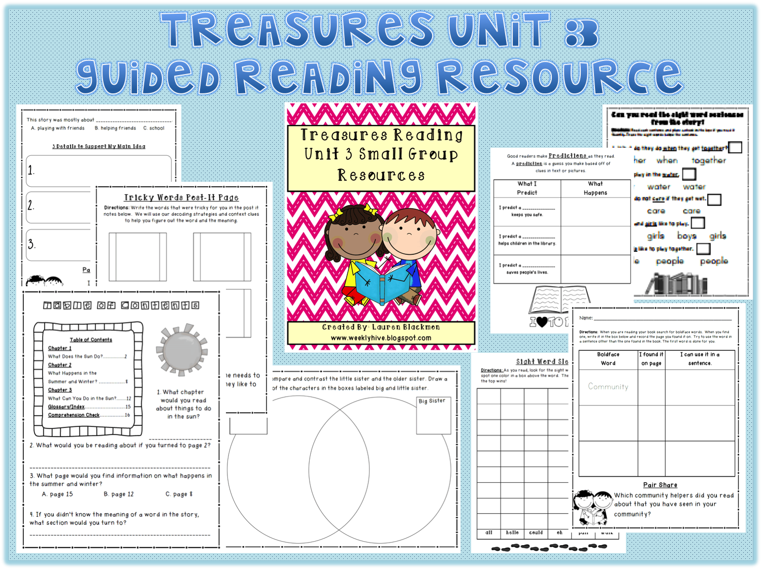 Treasures Unit 3 Guided Reading Resources The Weekly Hive Treasures Unit 3 Guided Reading Resources The Weekly Hive