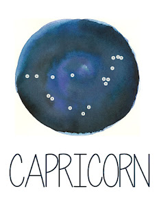Capricorn Constellation Printable from Spool and Spoon (www.spoolandspoonblog.com)