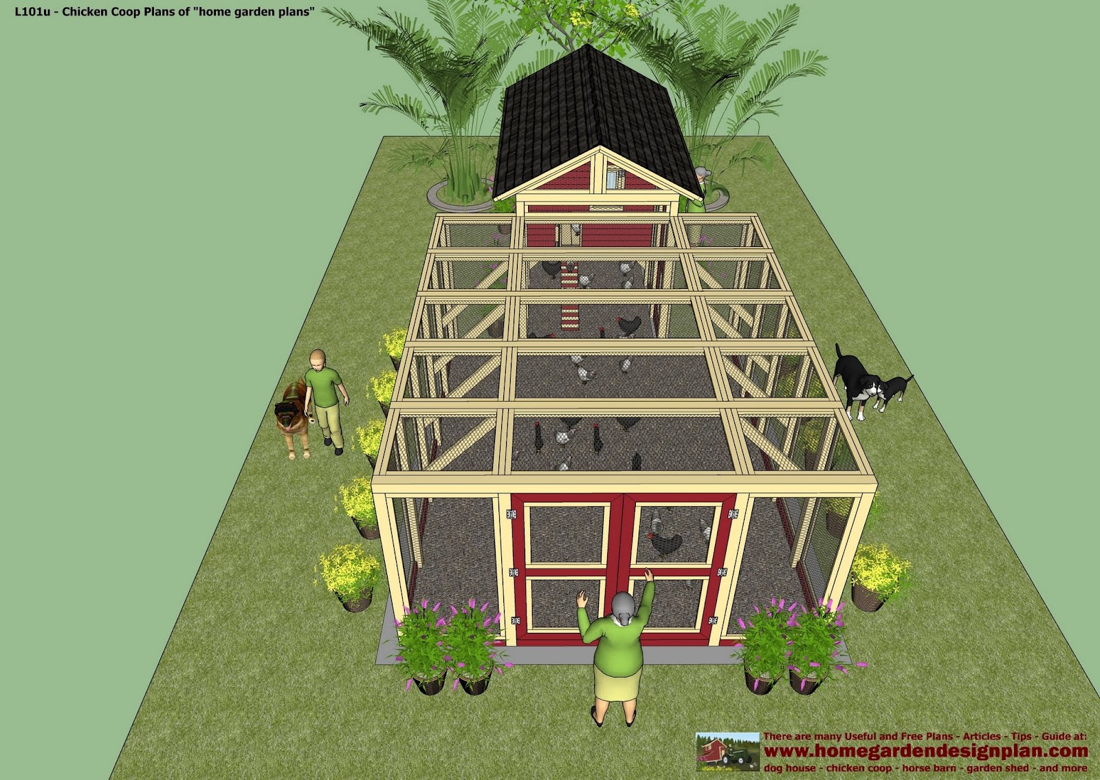 Plans for a large chicken house - House plans