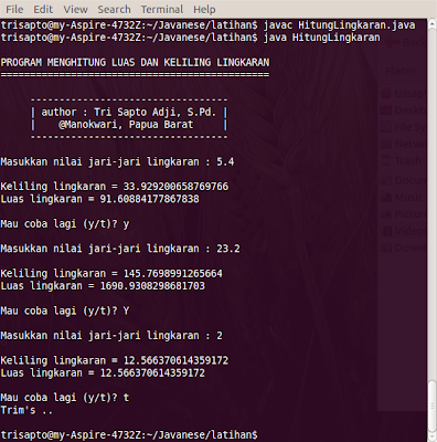 02 Pengulangan Konsol Java In Saptoweb