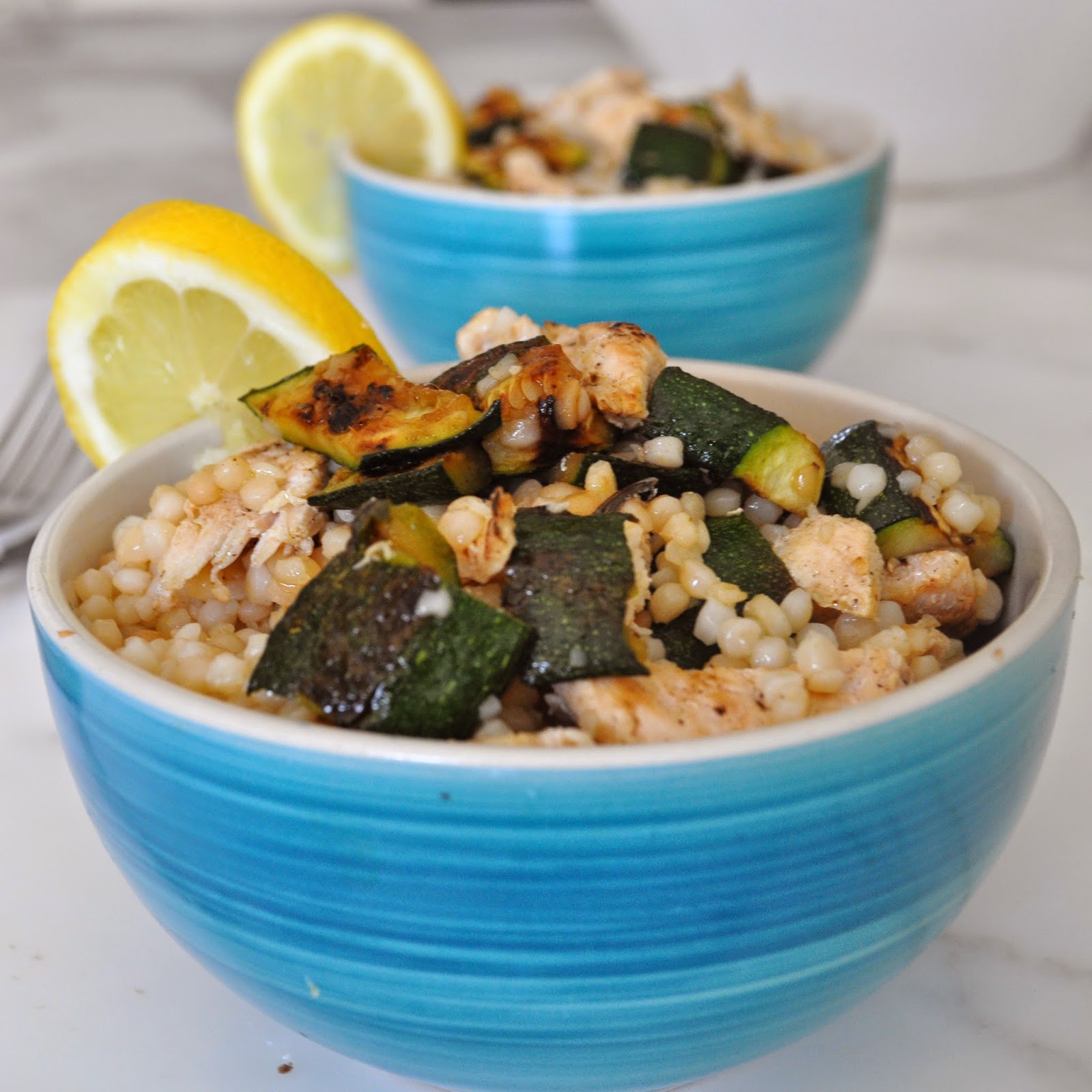 Cooking with Manuela Grilled Chicken and Zucchini Couscous Salad