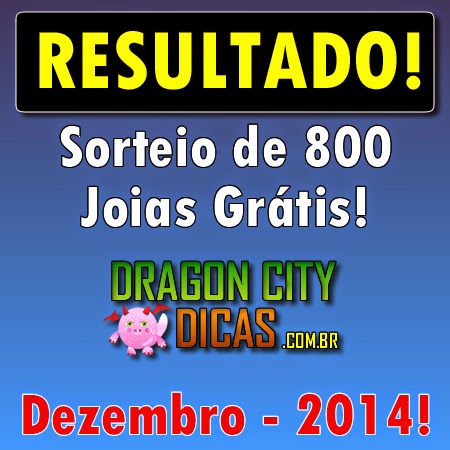 Resultado do Super Sorteio de 800 Joias - Dezembro 2014 Resultado do Super Sorteio de 800 Joias - Dezembro 2014