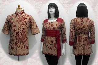 MODEL BAJU SERAGAM BATIK KANTOR TRENDY