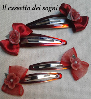 Mollette per capelli Mollette+rosse