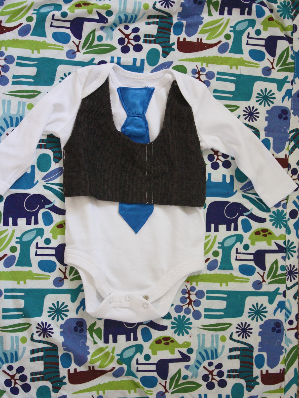 Fisher's Mommy Formal Baby Boy Onesies