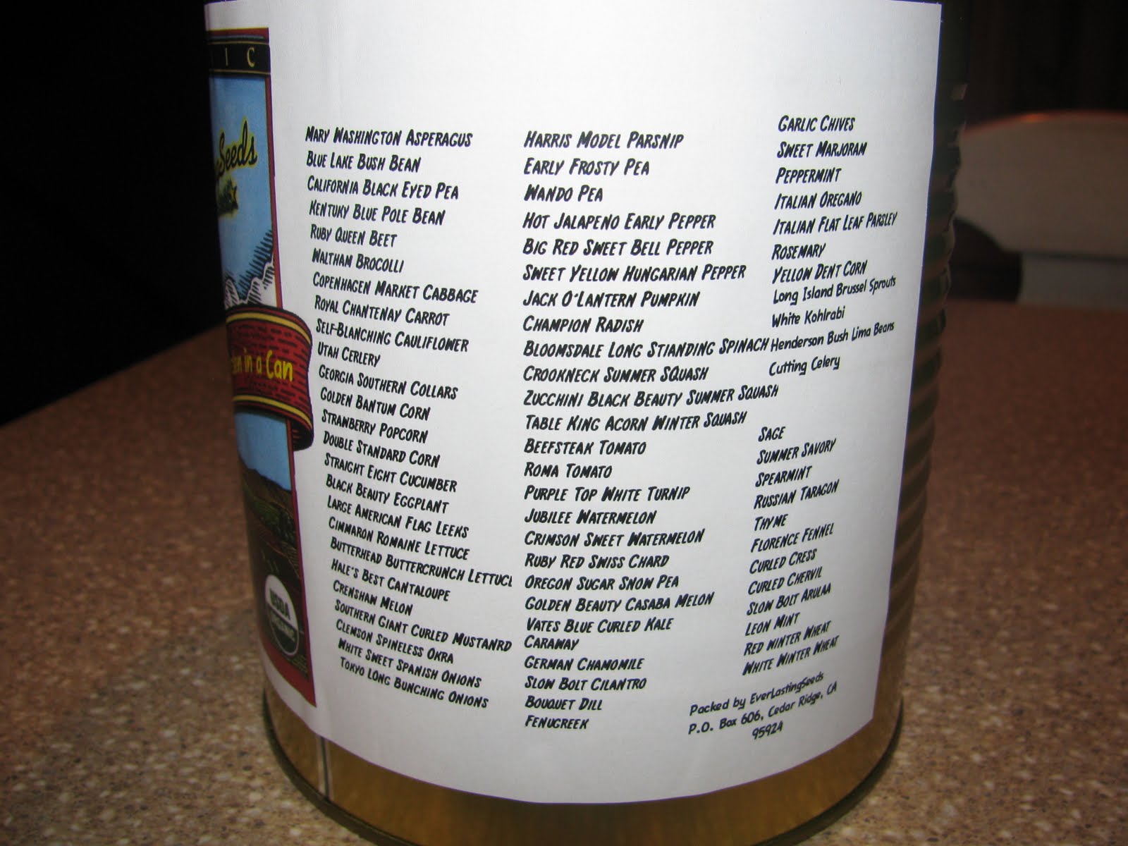 survivalist seeds