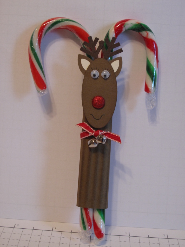 Craft Room Stamper Candy Cane Reindeer
