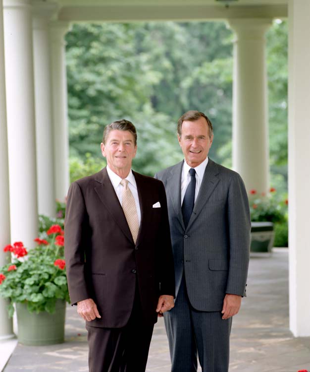 President Ronald Reagan and Vice President George H.W. Bush