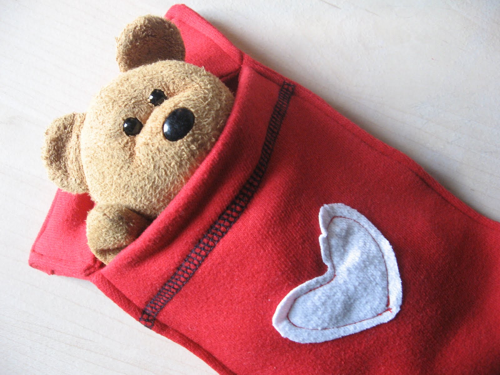 Upcycled Creatively Upcycled Teddy Sleeping Bag Tutorial