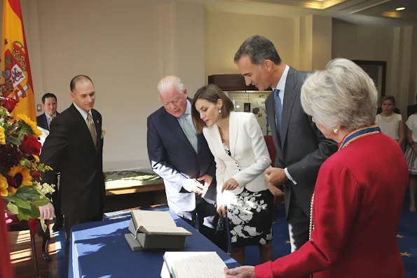 King Felipe VI of Spain and Queen Letizia of Spain visits the first President of the US George Washington's Mount Vernon