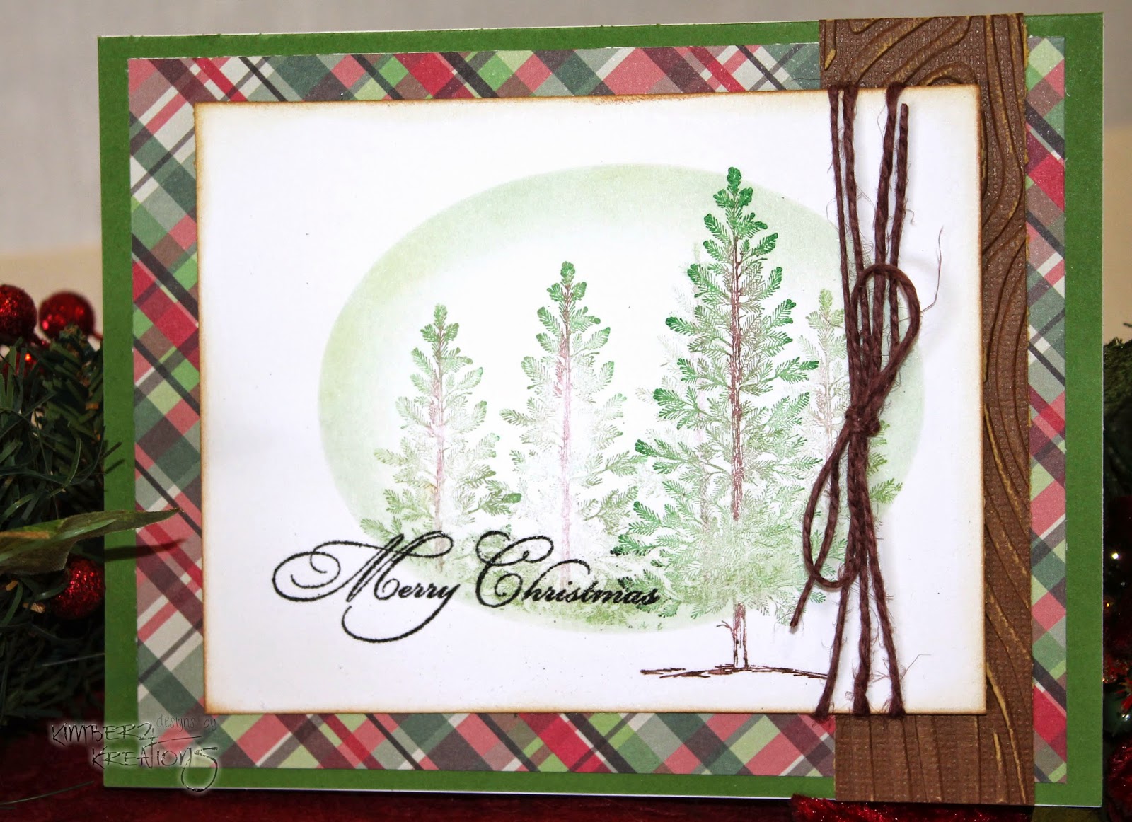 Kimberz Kreations: Lodge Style Christmas Cards