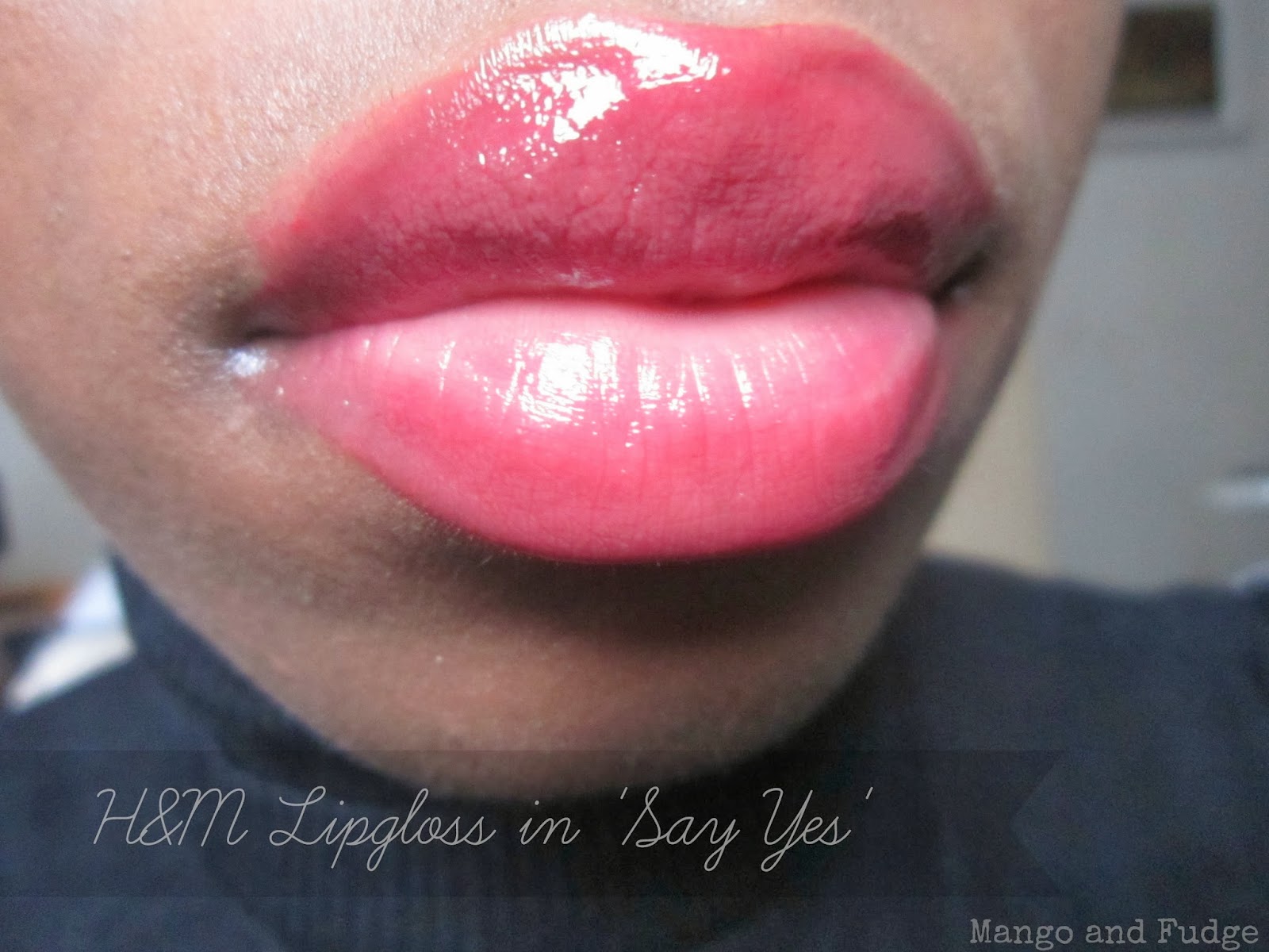 Mango and Fudge H&M Lipgloss in Say Yes