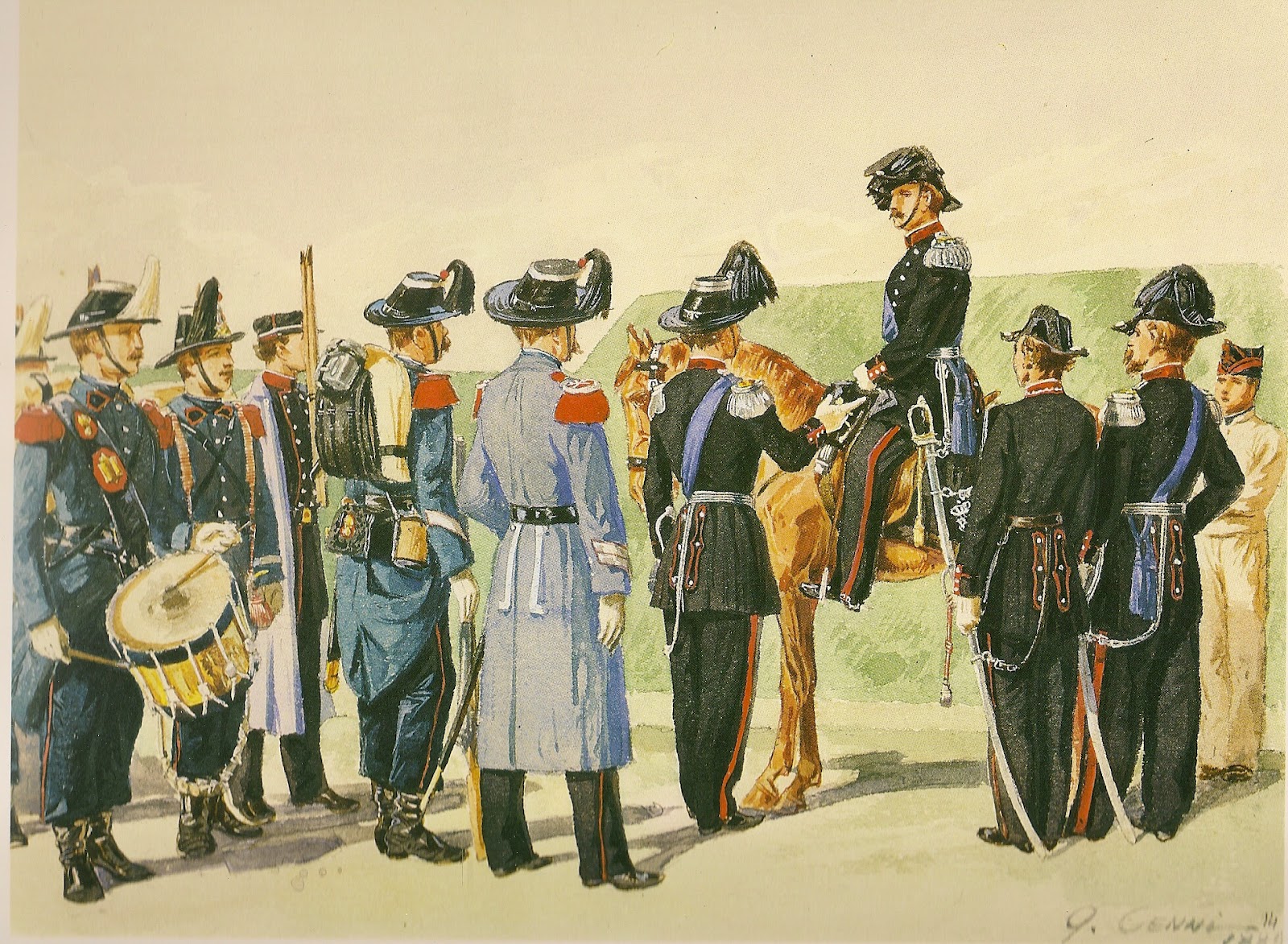 MINIATURAS MILITARES POR ALFONS CÀNOVAS EL EJERCITO DE ITALIA, 1880