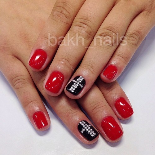 Uñas decoradas de rojo 2016 decoraciones 2018