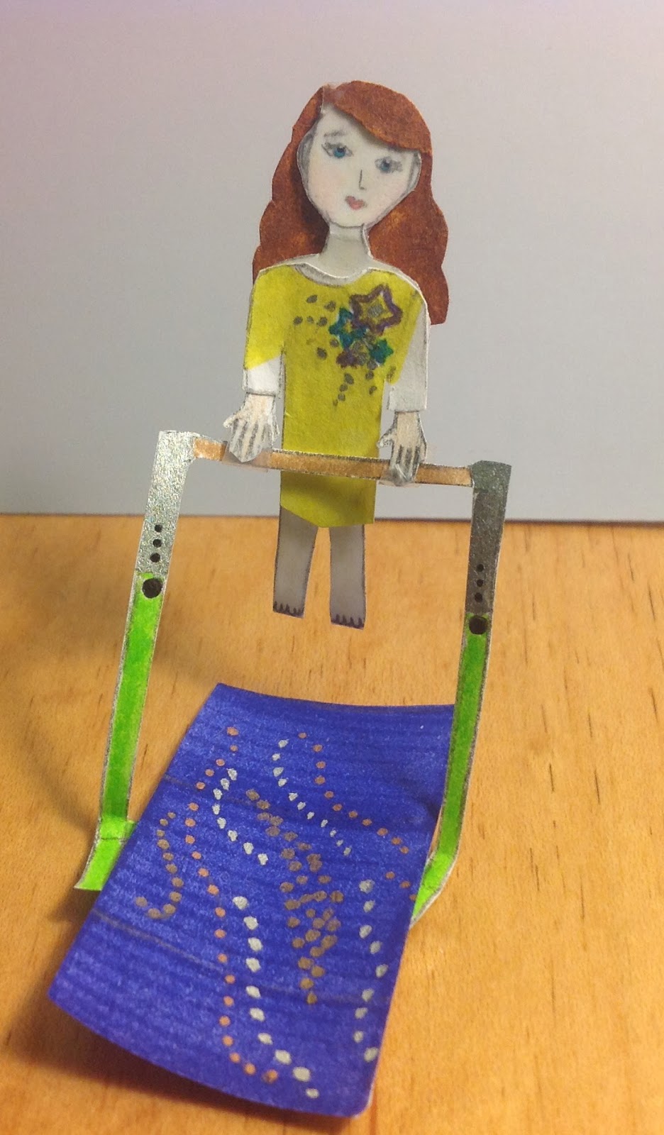 Paper Doll World How to Make a Gymnastics Bar Set