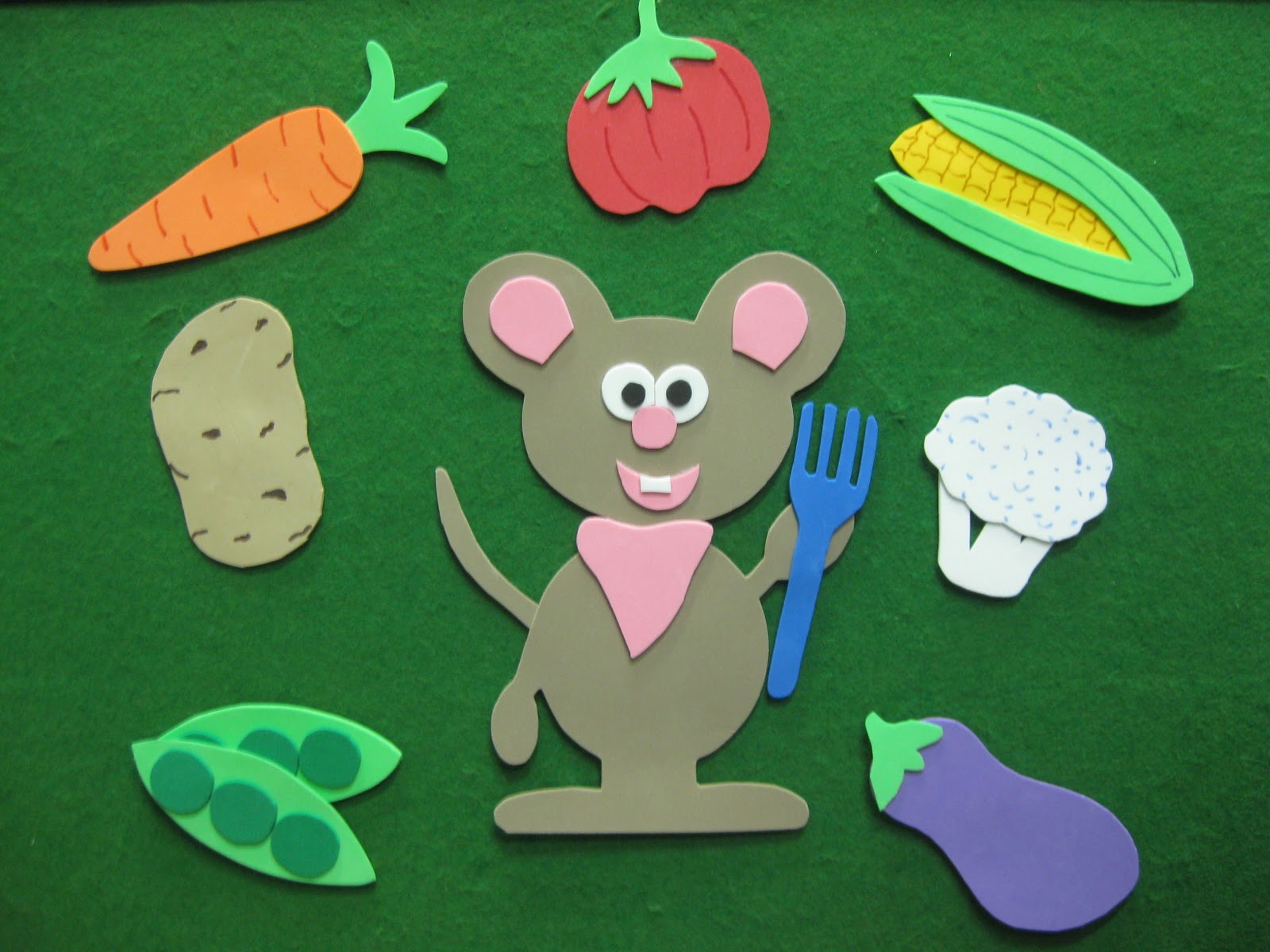 Read It Again!: Flannel Friday: A Vegetable Lunch