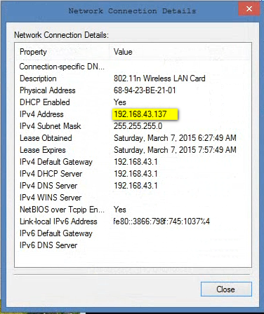 How To Check Ip Address In Windows Vista