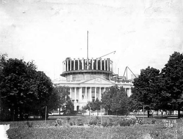 Old Photos of Famous Structures and Monuments Being Built ~ vintage
