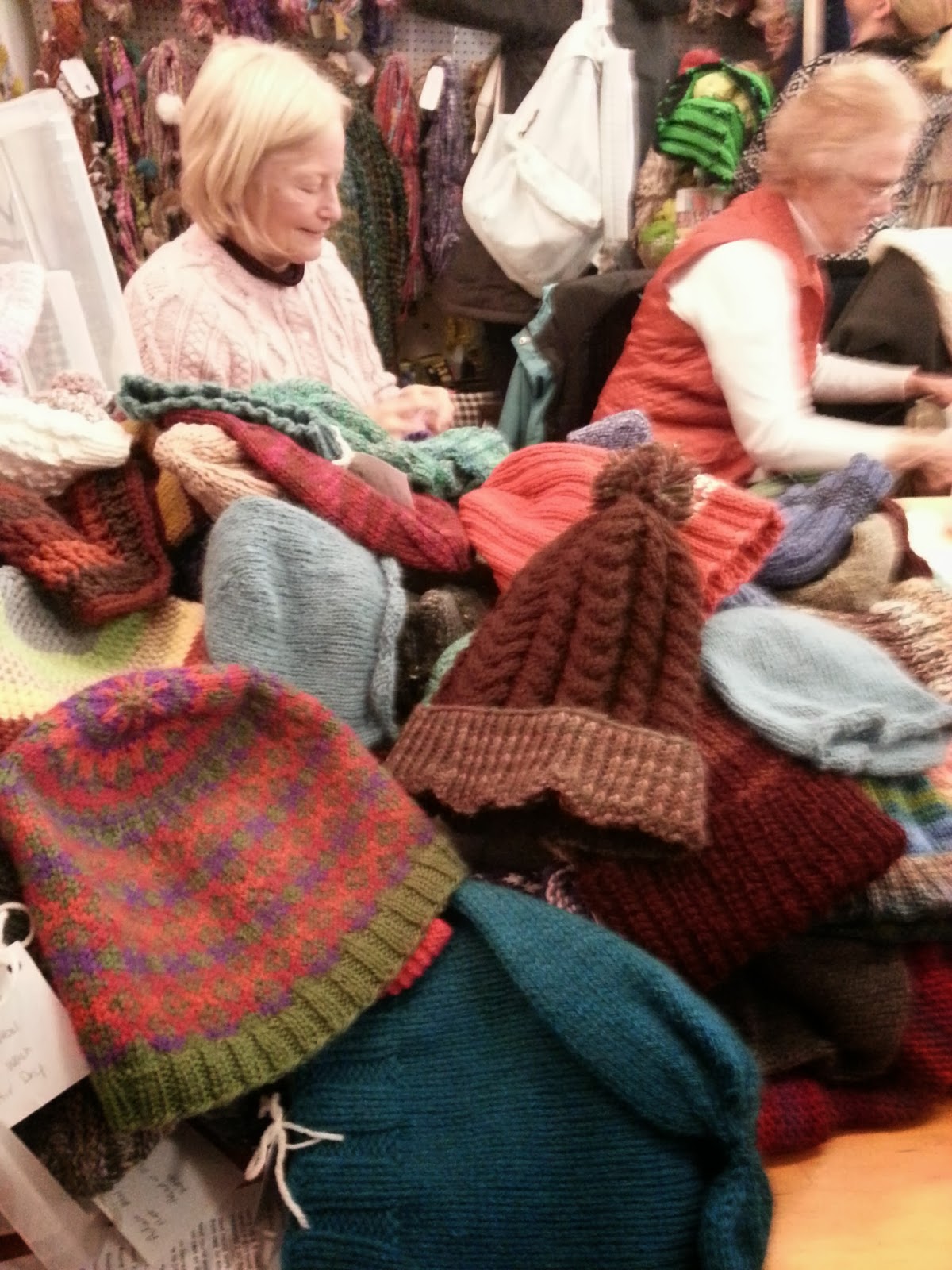Hats for the Homeless knitting, giving, loving December 2013