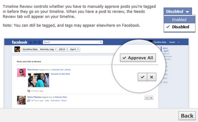Facebook post tagging option 