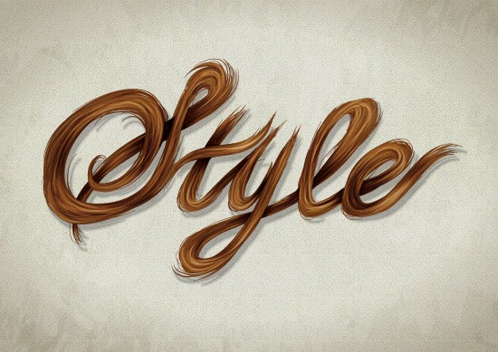 Create a Stylish, Vector Hair Typography Illustration Create a Stylish, Vector Hair Typography Illustration