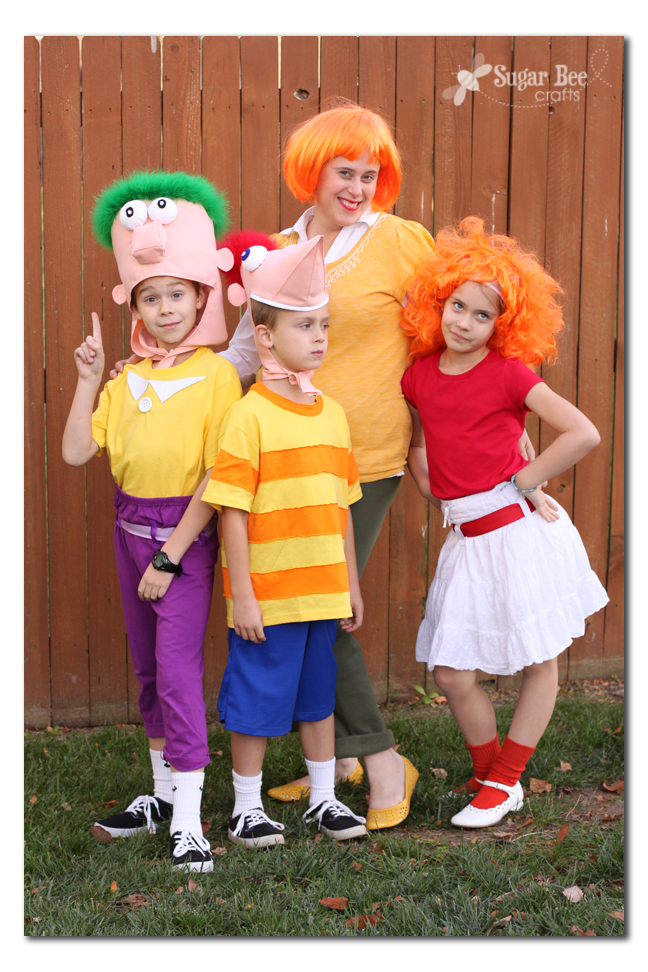 Phineas and Ferb, DIY Family Costumes Sugar Bee Crafts