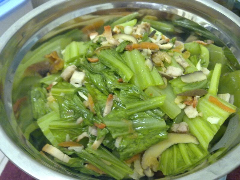 My Cooking Journal 2492011 Kai Choy's Rice (Chinese Mustard Cabbage)