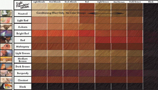 brown hair color chart - coloring