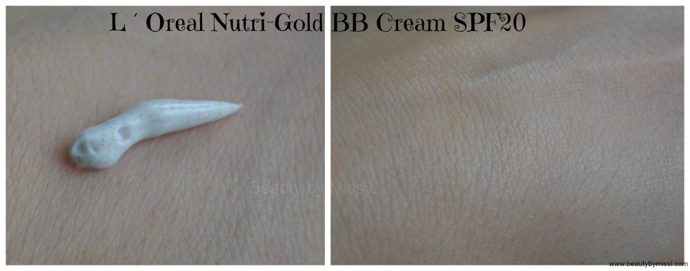L´Oreal Nutri Gold BB Cream SPF20 swatch