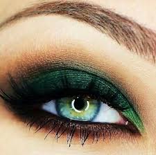 Smokey Green Eye Makeup