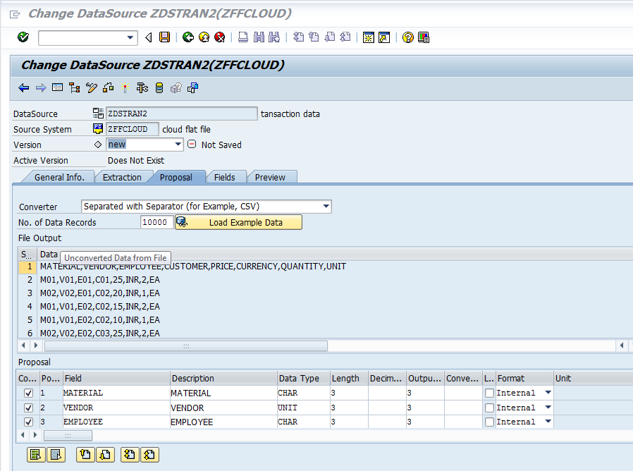 SAP BI, SAP BW, SAP Analytics cloud Loading Transaction data from flat