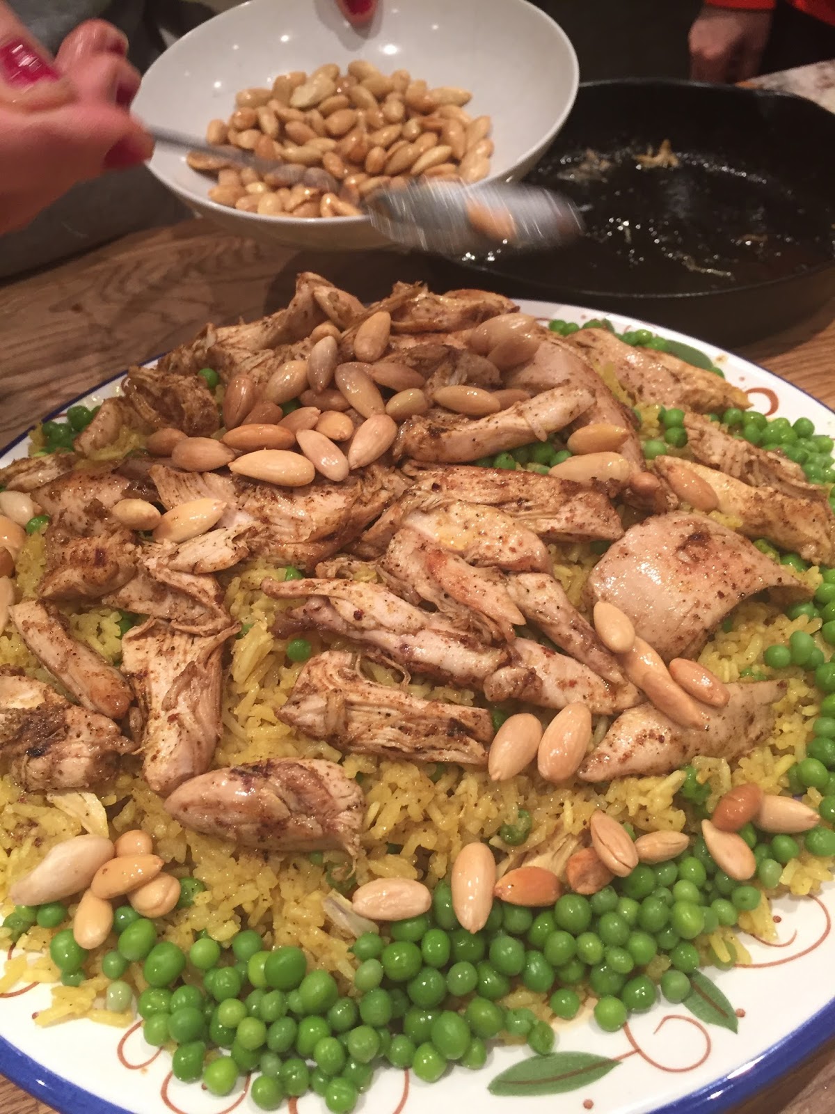 Here and There Spicy Arabic Chicken, Ouzi