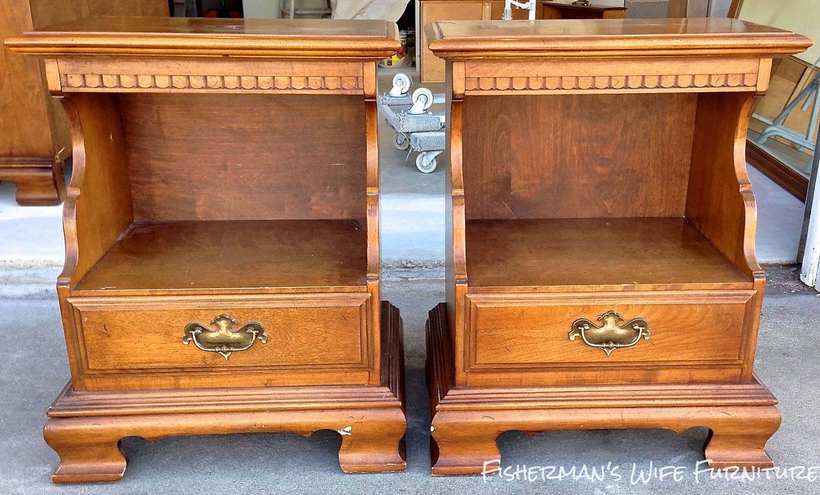 Fisherman's Wife Furniture Painted, Distressed, Glazed Dresser & End