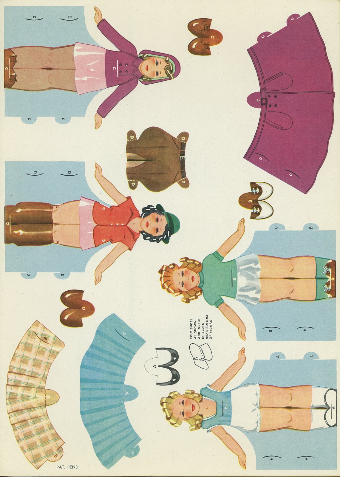 Miss Missy Paper Dolls StandUp Cut Out Dolls