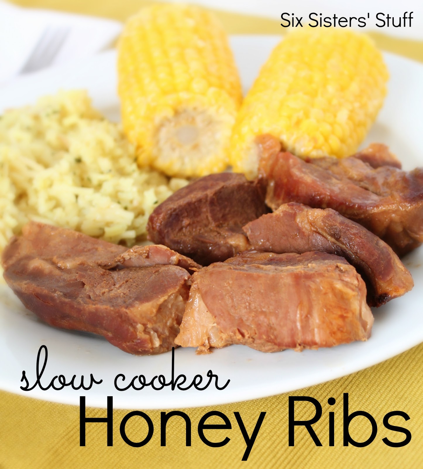 Slow Cooker Honey Ribs Recipe Six Sisters' Stuff