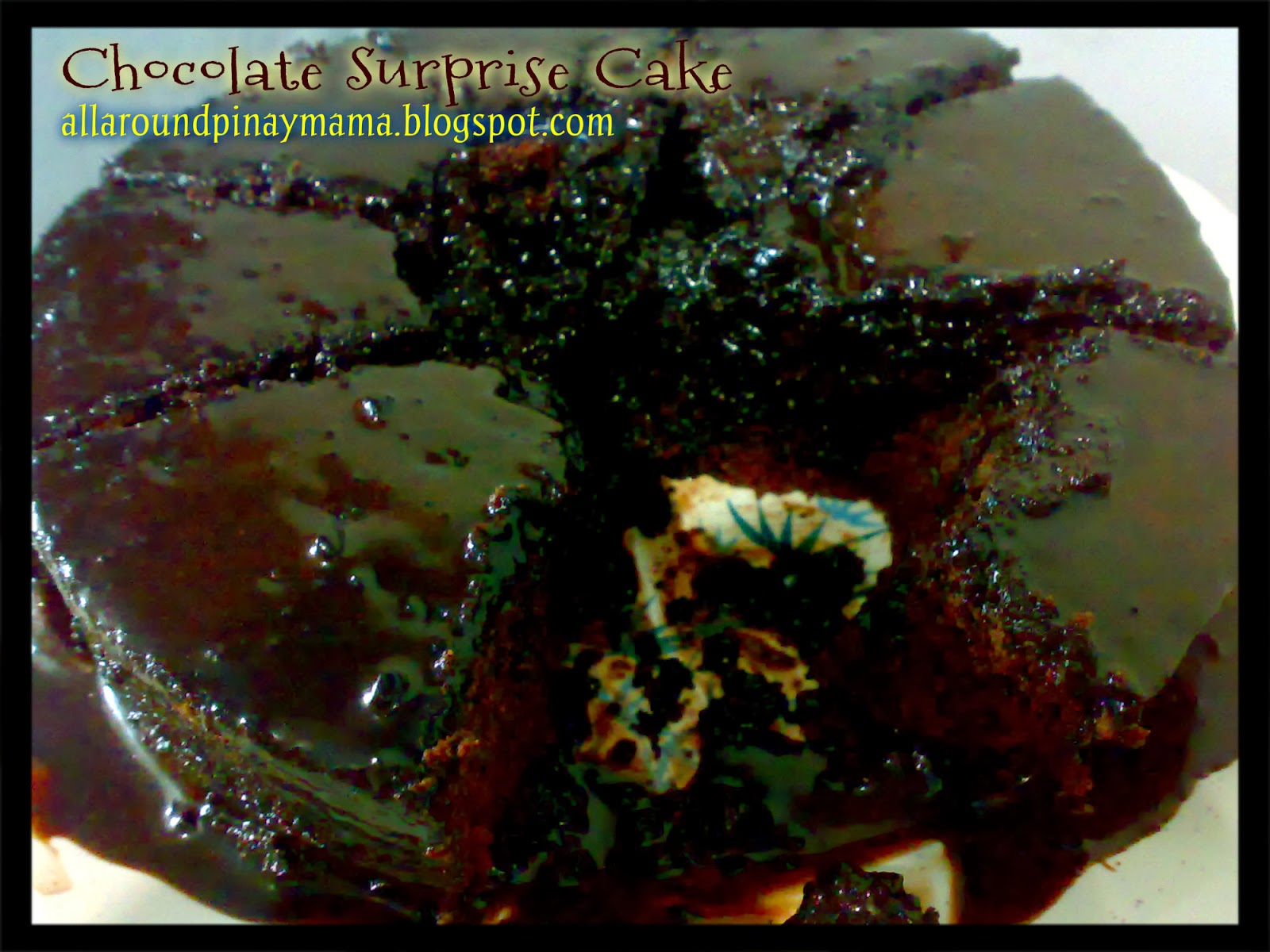 Chocolate Surprise Cake Using Maya Oven Toaster Cake Mix (Chocolate