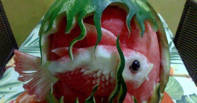 Kreasi Unik Ikan Dari Buah Semangka