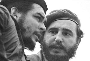 Che Guevara and Castro meet