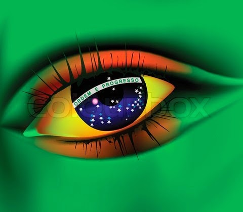 Brazil world cup 2014 Eye of Brazil concept Brazil world cup 2014