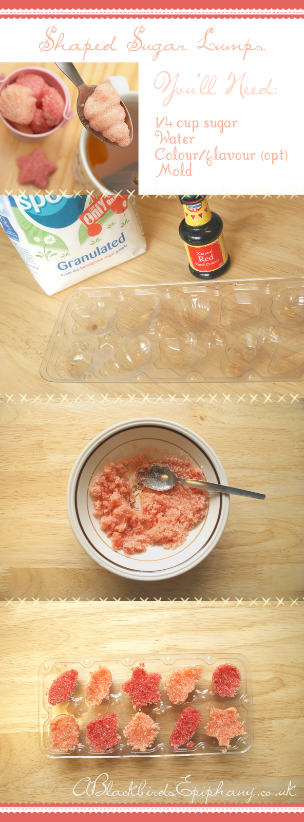 Homemade Sugar Lumps DIY Tutorial A Blackbird's Epiphany UK Women's