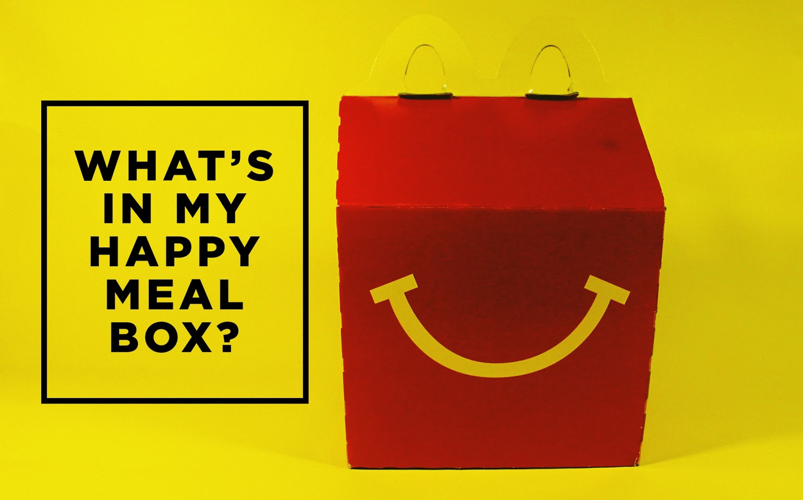 gelo yellow whats in my happy meal box happy meal box