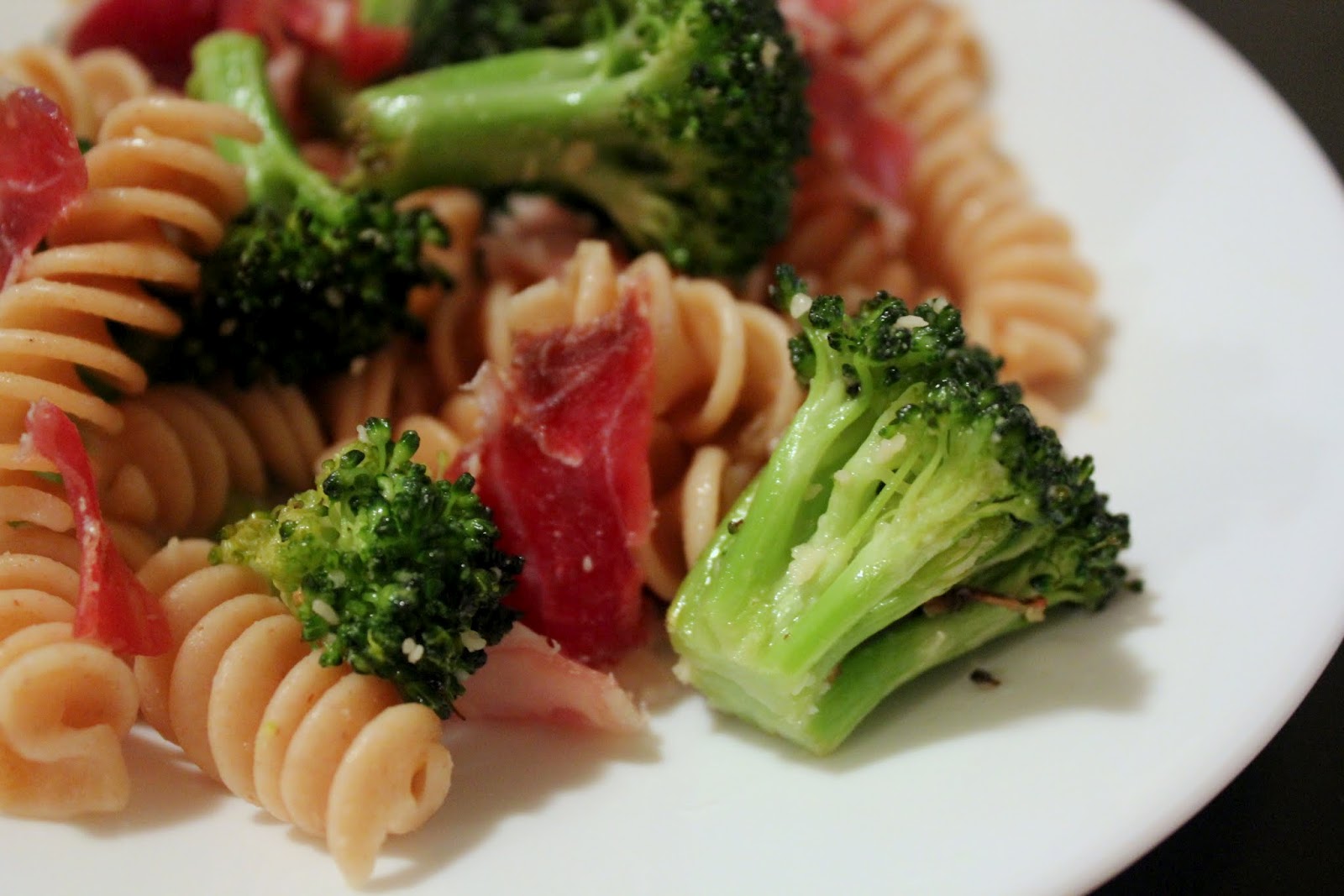 Everything in the Kitchen Sink Roasted Broccoli and Prosciutto Pasta