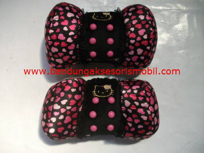 Headrest Hello Kitty New Colour Hitam Kombinasi Ungu Headrest Hello Kitty New Colour Hitam Kombinasi Ungu