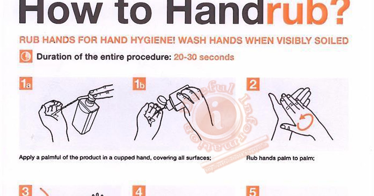 Useful Information how to hand rub?