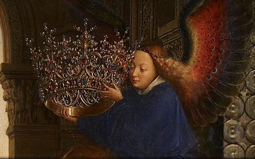 Pensar la Historia del Arte Jan van Eyck Virgen del canciller Rolin