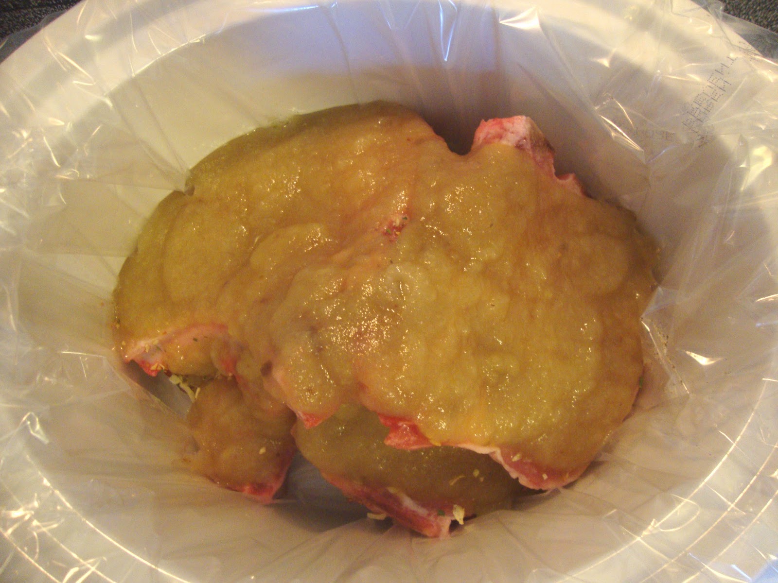 A Busy Mom's Slow Cooker Adventures Applesauce Pork Chops