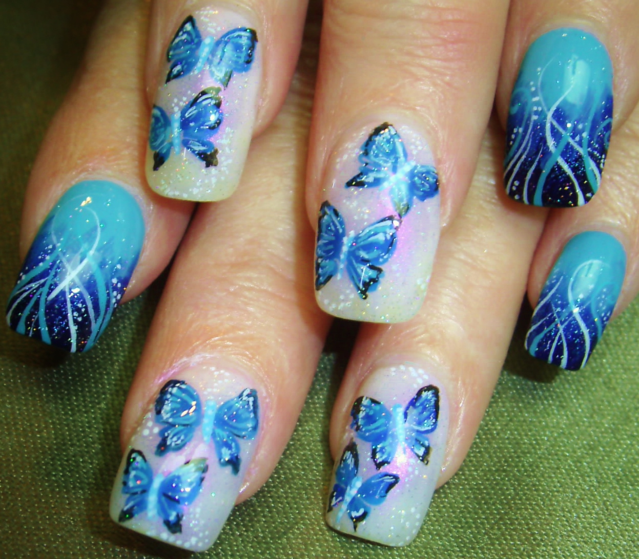 Robin Moses Nail Art "butterfly nail art" "diy summer nails" "diy