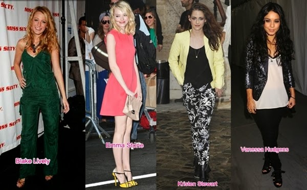 Look das famosas em desfile roupa celebridades em desfile de moda