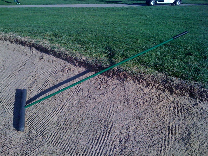 Wichita Country Club Golf Course Management Bunker Rake Placement